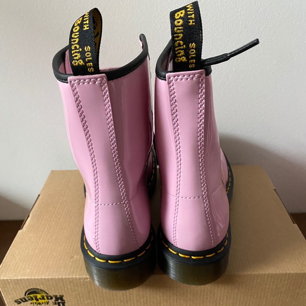 Dr. Martens Pink Patent 8-Eye Combat Boots - Picture 11 of 11
